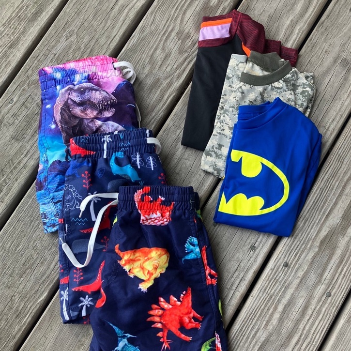 Kids Childrens Swim Shorts Swim Trunks And Swim Shirts